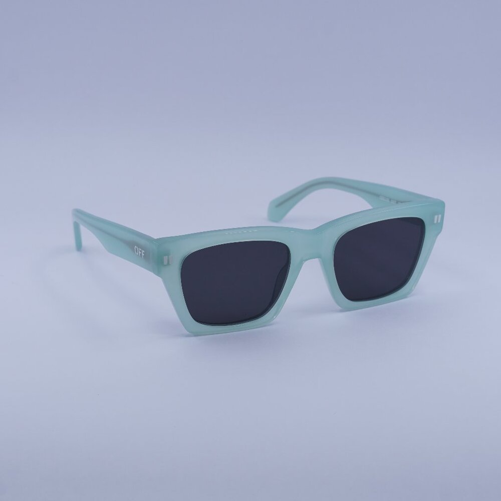 Off-White OERI13X VALDEZ 5307 Sunglasses Sage Square Frame, Dark Grey Lenses